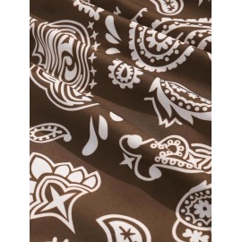Men's Vintage Ethnic Paisley Floral Print Drawstring Summer Beach Vacation Shorts Men's Vintage Ethnic Paisley Floral Print Drawstring Summer Beach Vacation Shorts